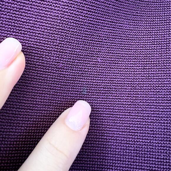 Herve Leger Purple Long Sleeve Off Shoulder Bandage Gown Dress Size M - Picture 4 of 9